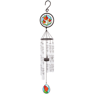 35\" Stained glass Sonnet Chime   \"IN Memeory\"