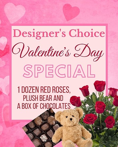 Designer\'s Choice - Valentine\'s Special (Roses, Chocolates, Plus